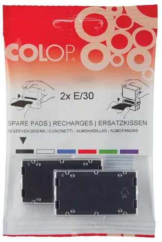 COLOP Ersatzstempelkissen E/R30, blau, Doppelpack 2