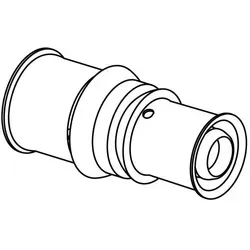 Uponor Kupplung 1070552 20 x 16 mm, reduziert