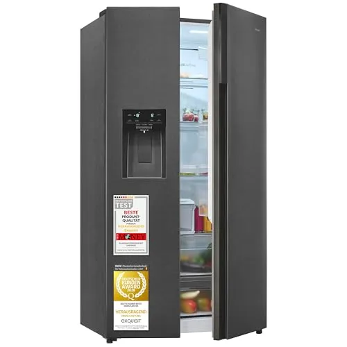 exquisit Side-by-Side SBS5530-CT-010C – 528 l, 4 Sterne, Energieklasse C