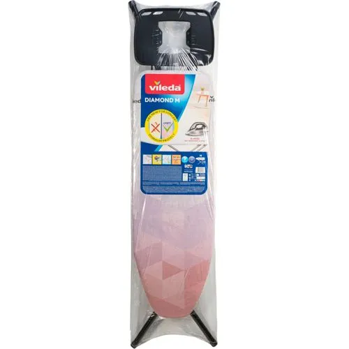 Vileda Diamond Schwarz-Grau Bügelbrett Klapp 120x38CM Größe M