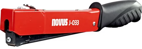 Novus Hammertacker J-033 - Robuster Tacker für präzise Befestigungen - Tacker für vielseitige Anwendungen im Handwerk, ideal für Möbelbau und Dekoration mit hoher Schlagkraft und einfacher Handhabung.