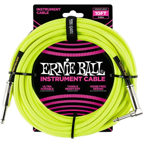 Ernie Ball Instrument Cable Yellow EB6080