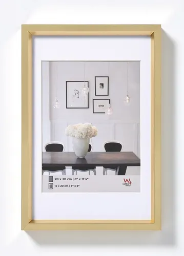 Walther Bilderrahmen Kunststoffrahmen Steel Style ES030G 20x30cm gold
