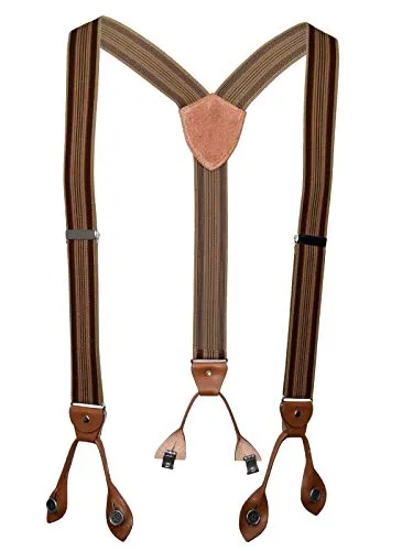 LLOYD 44 120 Hosenträger mit Lederrückenteil - Herren-Gürtel mit 35 mm Breite, elegantes Design und hochwertige Roll-Clips für optimalen Halt und Stil.