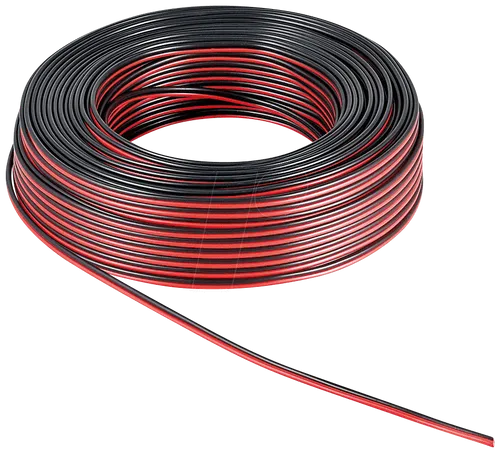 LA 205-50 - Lautsprecherkabel rot/schwarz CU, 50 m