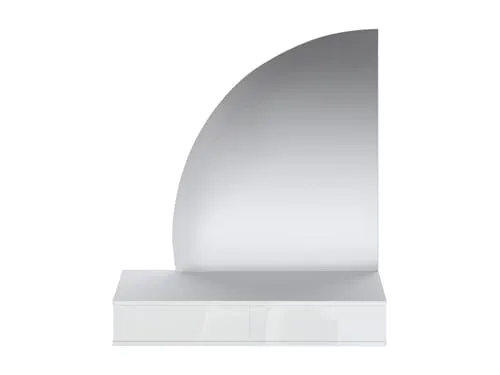 Vente-unique Frisiertisch JINEZA mit LED-Spiegel in weiß von Vente-unique