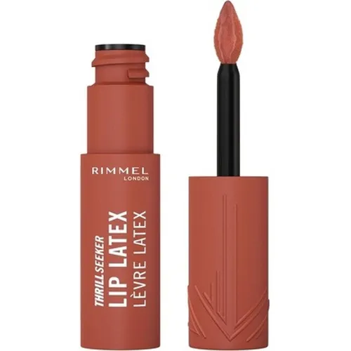 Rimmel Beauty Lippen-Make-up Thrill Seeker Lip Latex 250 Honey Bun – Ultra-glattes, langanhaltendes Hochglanz-Finish für perfekten Lippen-Look