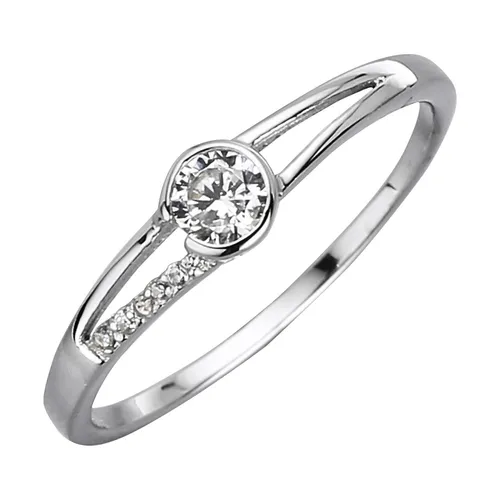 Fascination by Ellen K. Ring Gold 375 mit Zirkonia weiß in weiß von Diamonds by Ellen K.