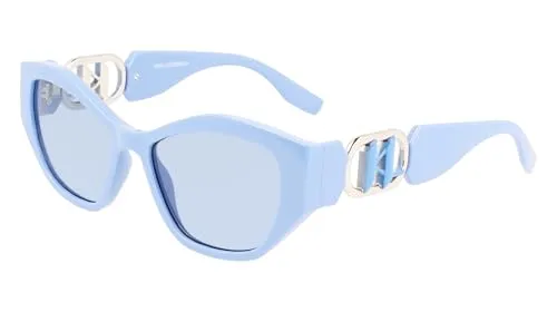 Karl Lagerfeld KL6086S 450 Azure Sunglasses Woman Iniettato, Modified Rectangle, 54