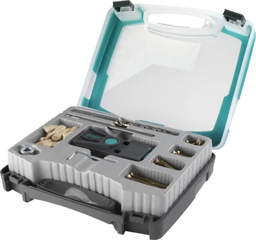 Wolfcraft Undercover Jig Bohrlehre Komplettset 54-teilig von wolfcraft