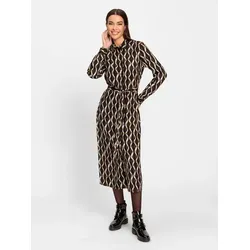 heine Etuikleid Druckkleid . braun 38 von Heine