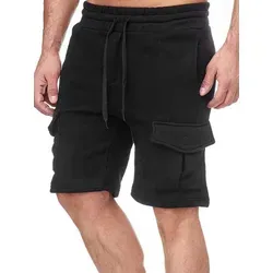 Tazzio Sweatshorts 18605 moderne & zeitlose kurze Cargo Hose schwarz XL