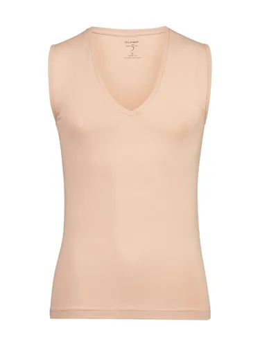 OLYMP Herren T-Shirt Langarm Level.Five, Einfarbig, Body fit, Caramel 24, S - Herren Tops & T-Shirts, körpernahe Passform für optimalen Tragekomfort und stilvolles Design in ansprechendem Caramel-Farbton.