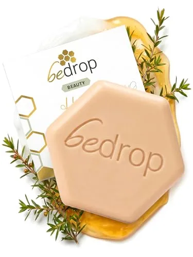bedrop Fester Conditioner mit Gelée Royale, Propolis & Manuka Honig für brüchiges, sanftes & gesundes Haar, feste Haarseife - 65g