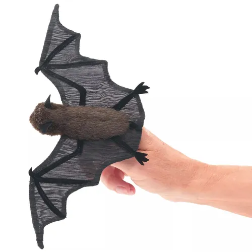 Mini Fledermaus Fingerpuppe 8009 Folkmanis Plüschtier Stofftier Kuscheltier