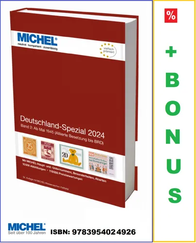 Deutschland-Spezial 2024 - Band 2: Ab Mai 1945 - Antiquitäten & Sammlerkataloge, umfangreicher Hardcover mit 1504 Seiten, ideal für Geschichtsinteressierte und Sammler.
