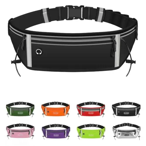 Laufgürtel für Handy,Wasserdicht Lauftasche,Jogging,Hüfttasche, Sportgürtel, Running Belt zum Joggen, Laufen, Sport, Fitness,Geeignet für Mobiltelefone verschiedener Modelle und Größen