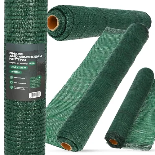 Sichtschutz 2m x 25m Schattennetz mit UV-Schutz
