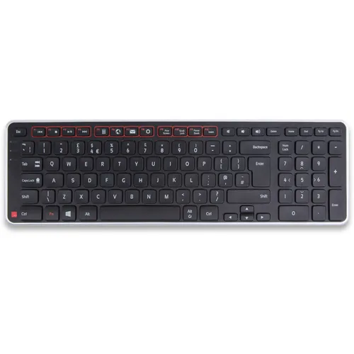 Contour Balance Tastatur wireless FR-Layout schwarz/silber retail