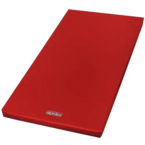 Alpidex Matte Turnmatte Sportmatte 200 x 100 x 8 cm rot mit Antirutschboden