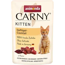Carny Katzen-Nassfutter Kitten Geflügel-Cocktail 85 g von animonda