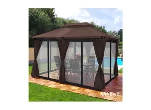 Swing&Harmonie Luxus LED Pavillon 3x4m Minzo von Swing&Harmonie