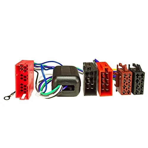 tomzz Audio 7003-001 Aktivsystem Radio Adapter kompatibel mit Audi A2 A3 A4 A6 A8 4x100 Watt max. Mini-ISO auf 16pol ISO Norm