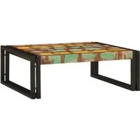 vidaXL Badregal aus Massivem Altholz - Modernes Design 65x50x23 cm - Praktisches und stilvolles Badregal aus robustem Altholz mit Eisenrahmen. Bietet Platz für Handtücher und Deko und ergänzt moderne Badezimmer mit minimalistischem Charme.