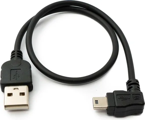 SYSTEM-S USB 2.0 Kabel 30 cm Mini B Buchse zu Typ A Stecker Winkel für Garmin