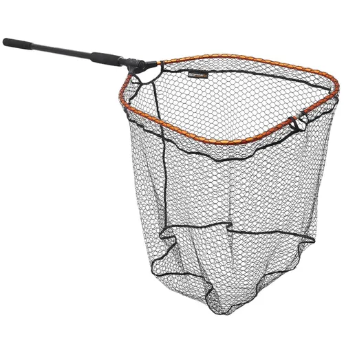 SAVAGE GEAR Pro Finezze Faltkescher mit Waage L 20kg - Kescher für Raubfische, 85x55x50cm, zusammenklappbarer Aluminiumrahmen, ideal für Angler, mit integrierter Waage bis 20kg.