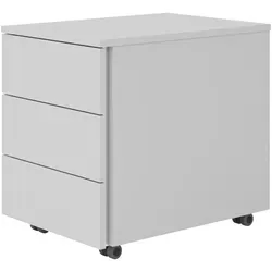 bümö lite Rollcontainer - Funktionaler Büromöbel für Homeoffice - Büroschränke mit 3 Schubladen, robustem Korpus und schnellem Threespine-Klicksystem für mühelosen Aufbau. Ideal für Ordnung und Flexibilität im Homeoffice.