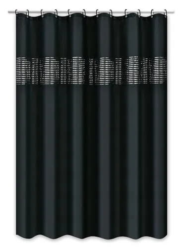 Duschvorhänge Schwarz von Clever-Kauf-24