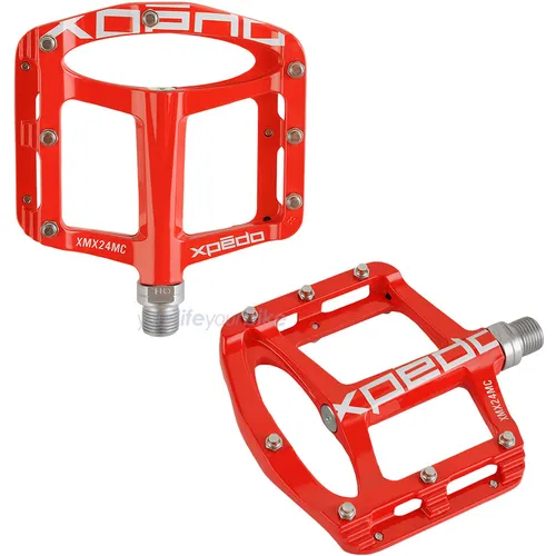Xpedo Uni 2184020702 Pedal, rot - Fahrradpedale aus robustem Stahl in auffälligem Rot, ideal für sicheres und stylisches Fahren.