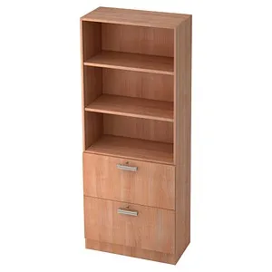 Produktbild HAMMERBACHER Regalschrank Akandia nussbaum 80x42x200 cm