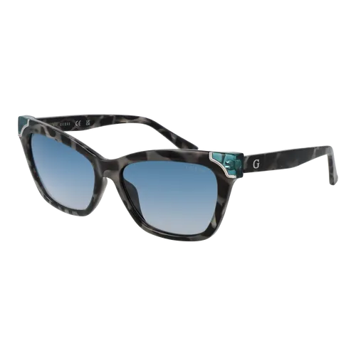 Guess Damensonnenbrille GU7840-89W - UV400 Schutz - Sonnenbrille für Damen mit blauem Kunststoffrahmen, bietet optimalen UV400 Schutz für Ihre Augen und stylishen Look.