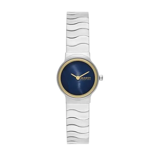 Skagen Freja Lille Damenuhr - Elegante Armbanduhr für Damen mit 26 mm Edelstahlgehäuse und präzisem Quarzwerk. Langlebiges Armband, individuell anpassbar und wasserbeständig bis 30 m – ideal für jeden Anlass.