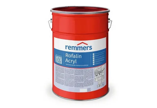 REMMERS ROFALIN ACRYL - 2.5 LTR (LICHTGRAU) - Lacke, alkalibeständig und ideal für mineralische Untergründe. Wetterfest und feuchtigkeitsregulierend, umweltgerecht und geruchsmild für ein angenehmes Arbeitsumfeld.