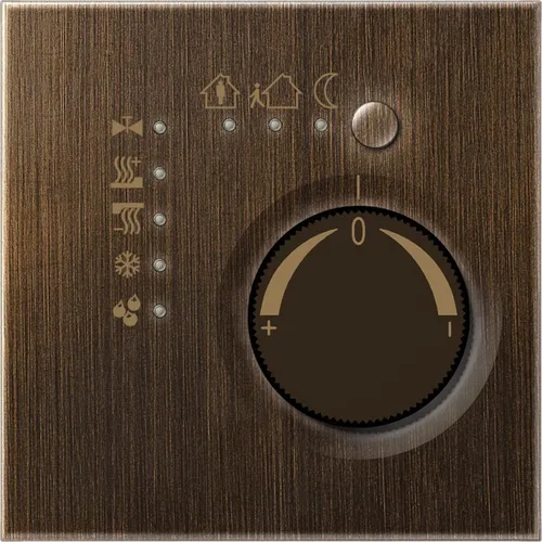 KNX Stetigregler, messing antik, LS 990 & LS design von Jung KNX Bussystem-Raumtemperaturregler