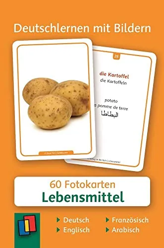Lebensmittel - Deutsch, Englisch, Französisch und Arabisch: 60 Fotokarten (Deutschlernen mit Bildern)