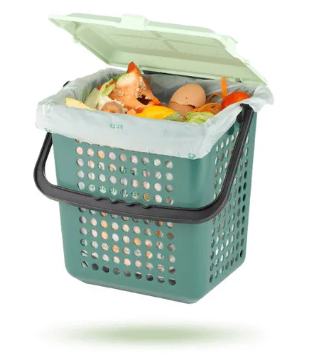 Biomat AirBox Belüfteter Bioabfalleimer Biomülleimer Biomüll-Behälter Grün 10 L