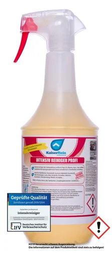 KaiserRein Intensivreiniger Küchenreiniger Profi Spray 1L (1000ml) Fettlöser Spray Küche Grill Gastronomie Konzentrat Entfetter