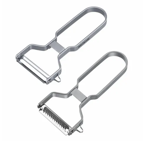 WESTMARK Sparschäler 2-seitig schneidender Klinge, Aushöhler für Schadstellen, + Juliennesc, Klinge aus rostfreiem Edelstahl, platzsparend, Made in Germany