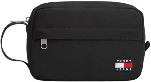 Tommy Jeans Herren TJM ESS Daily Washbag Am0am14212 Kulturbeutel, Black (Black)