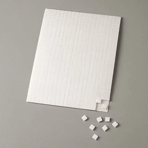 Klebekissen weiß doppelseitig 560 Stück 5x5x1 mm