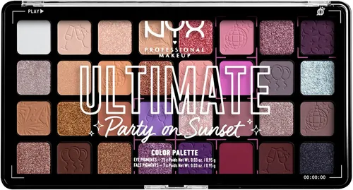 NYX PROFESSIONAL MAKEUP Lidschatten-Palette ULTIMATE SHADOW PALETTE, mit 32 Farben