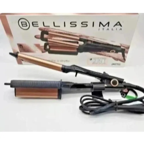 Bellissima My Pro Beach Waves GT20 400 Haarglätter - Glätteisen für natürliche Wellen, Keramikbeschichtung für gleichmäßige Wärmeverteilung und 3 Temperaturstufen bis 200 °C - ideal für glänzende Looks und Haarschonung.