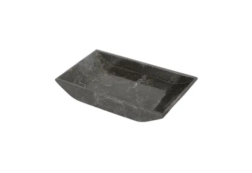 wohnfreuden Dekoschale Marmor Ablageschale schwarz rechteckig 30 cm, 1287