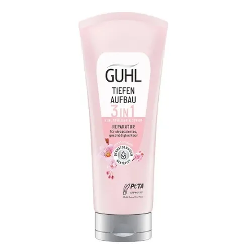 GUHL Reparatur & Aufbau 3-in-1 Kur: Die intensive Spülung und das Pflegeserium für geschädigtes Haar, 200 ml