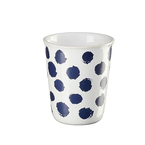 ASA - Becher - Espresso - Weiß/Dunkelblau/Tupfen -Porzellan - Ø 6,5 cm x H: 7 cm - Fassungsvermögen: 0,1 l.