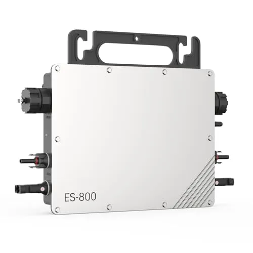 Mikro-Wechselrichter 800W, Solar Wechselrichter MPPT Mikro-Solar-Netzeinspeise, Plug and Play Home Einfache Installation AC Cable WiFi Überwachung mit APP IP67 Wasserdicht